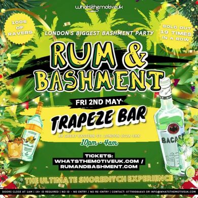 RUM & BASHMENT - Bank Holiday Summer Bashment Party