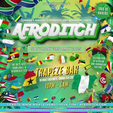 AFRODITCH - Bank Holiday Summer Bashment & Afrobeats Party