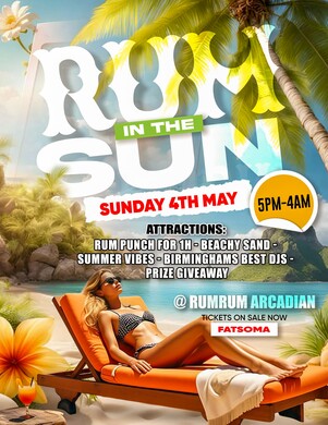RUM UNDER THE SUN (THE PRE LAUNCH) 🍹🏖️| BANK HOLIDAY SPECIAL🤩☀️FREE RUM PUNCH 5PM to 6PM