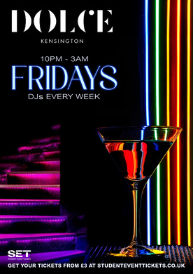 FRIDAYS @ DOLCE KENSINGTON - 11TH JULY