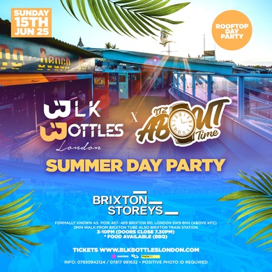 BLK Bottles London x Itz About Time summer Rooftop Party 
