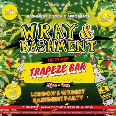 HENNY & BASHMENT - London's Wildest Bank Holiday Bashment Party (FREE ENTRY BEFORE 12AM)