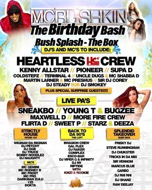 MC BUSHKIN: THE BIRTHDAY BASH