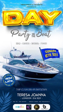 LONDON HOTTEST: Day Party on the Boat