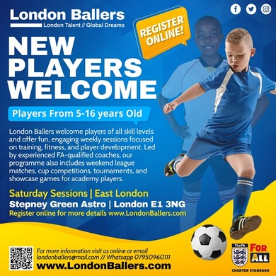 FREE FOOTBALL TRIALS & INDUCTIONS - East London Academy Ages 5-16