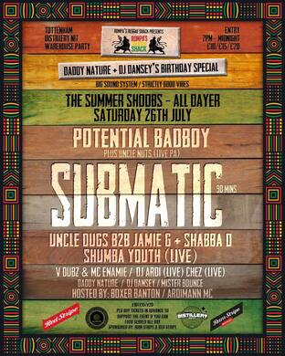 Rompa's Reggae Shack Presents: “THE SUMMER SHOOBS - ALL DAYER”