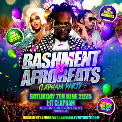 Bashment X Afrobeats - Clapham Party