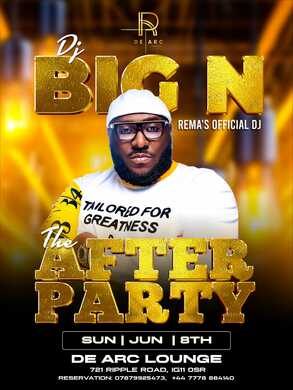 DJ BIG N HOSTS THE AFTER PARTY AT DE ARC LOUNGE