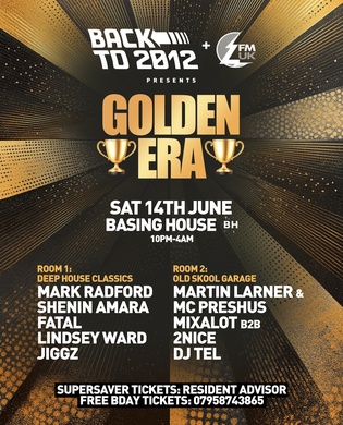 Back To 2012 presents Golden Era House & Garage