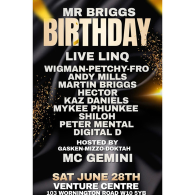 MR BRIGGS BIRTHDAY BASH