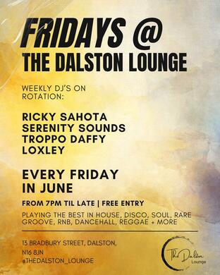 Fridays @ The Dalston | Free Entry | Rnb Hip Hop Ama House Bashment 2