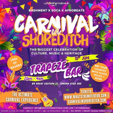CARNIVAL in SHOREDITCH - London's Littest Carnival Party