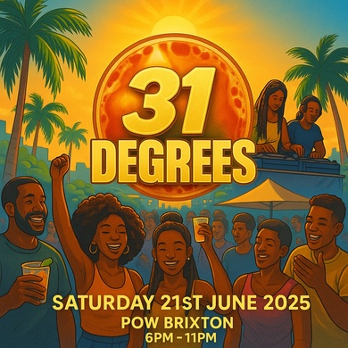 31 DEGREES - Summer Rooftop Day Party in Brixton (FREE BEFORE 7PM