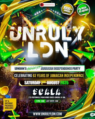 UNRULY LONDON - LONDONS HUGE Jamaican Independence Party (1000 RAVERS)