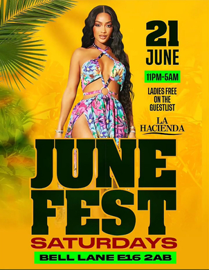 JUNE FEST SATURDAY AT  LA HACIENDA 21TH OF JUNE 