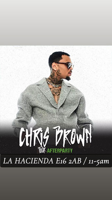 CHRIS BROWN CONCERT AFTER PARTY @ LA LOUNGE E16 2AB 