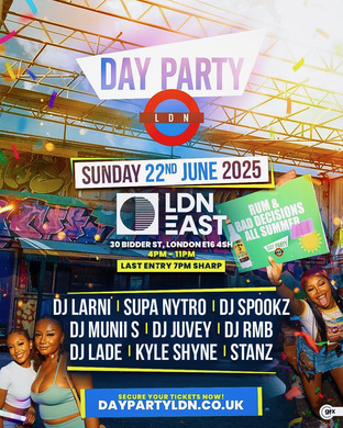 DAY PARTY LDN - London's BIGGEST Summer Day Party (1200+ Ravers)