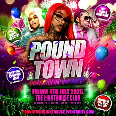 Pound Town - Shoreditch Hip Hop Party