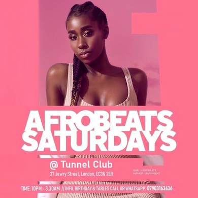 Afrobeats In The City Saturdays            