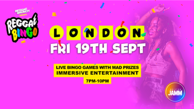Reggae BINGO London - Fri 19th Sept