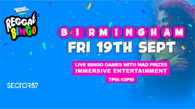 Reggae BINGO - Birmingham - Fri 19th September