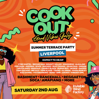 Cookout - Summer Terrace Party - Invisible WInd Factory Liverpool