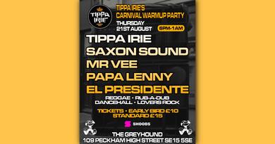 Tippa irie 's Carnival Warmup Party