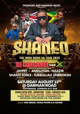 Shaneo  Dark Room UK Tour 2025 North London