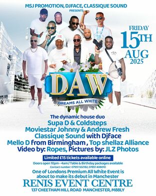 DREAMS ALL WHITE MANCHESTER 