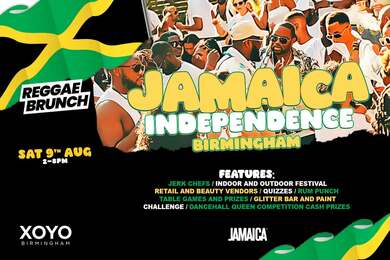 JAMAICA INDEPENDENCE - REGGAE BRUNCH BIRMINGHAM SAT 9TH AUG
