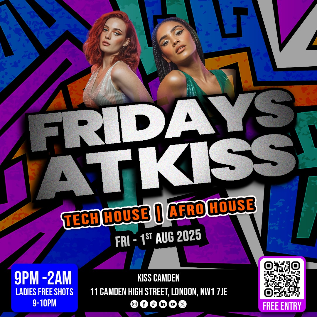 Tech House & Afro House All Night | Friday 1st August 2025 at KISS