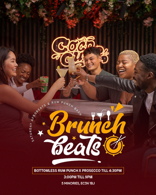 Cite - SuyaJerks Aldgate’s Brunch Beats: Saturday Afrobeats & Rum Punch Bash     2 2