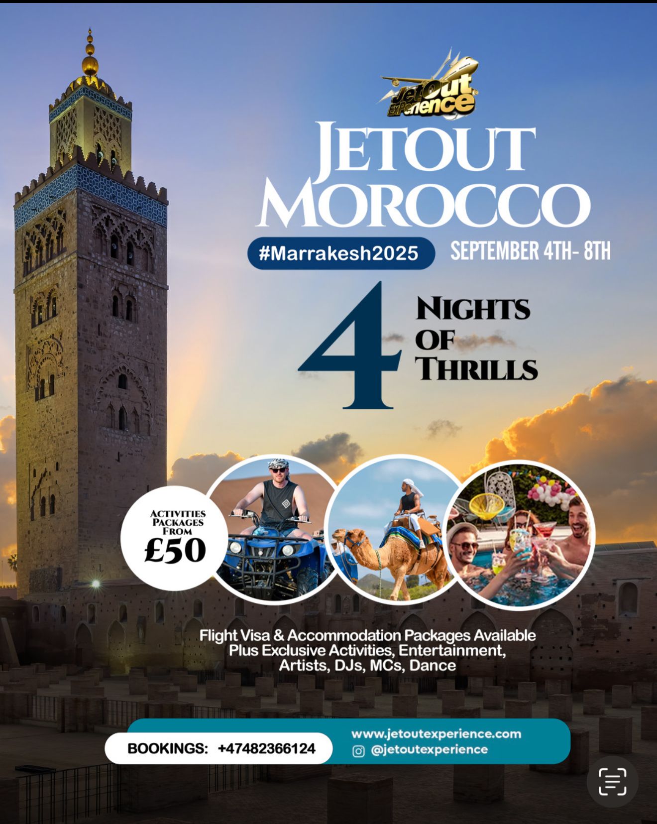 JETOUTMOROCCO  4 Nights of Thrills 