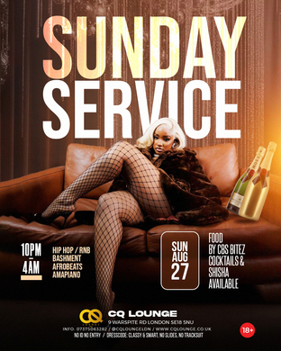 SUNDAY SERVICE @ CQ LOUNGE GARDEN