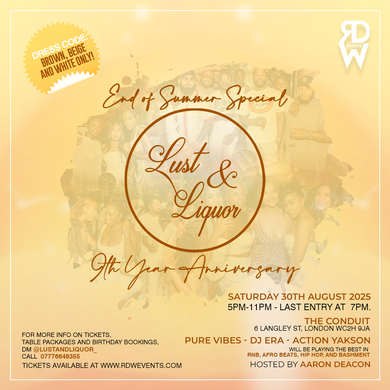 Lust And Liquor End of Summer Special