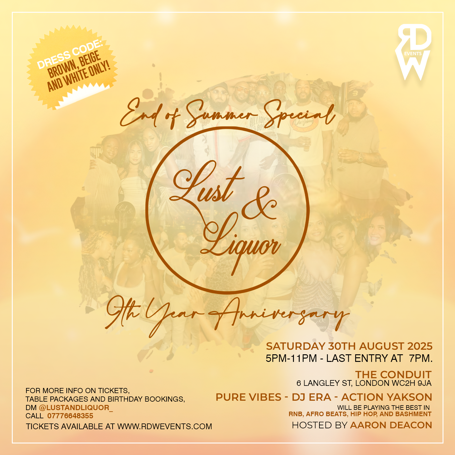 Lust And Liquor End of Summer Special