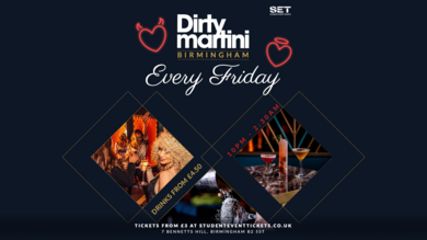 FRIDAYS @ DIRTY MARTINI BIRMINGHAM - EVERY FRIDAY