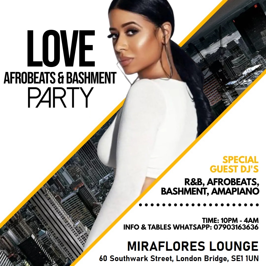 Love Afrobeats & Bashment Party   
