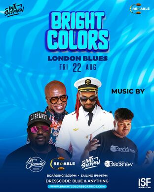 Bright Colours Boatride UK - London Blues