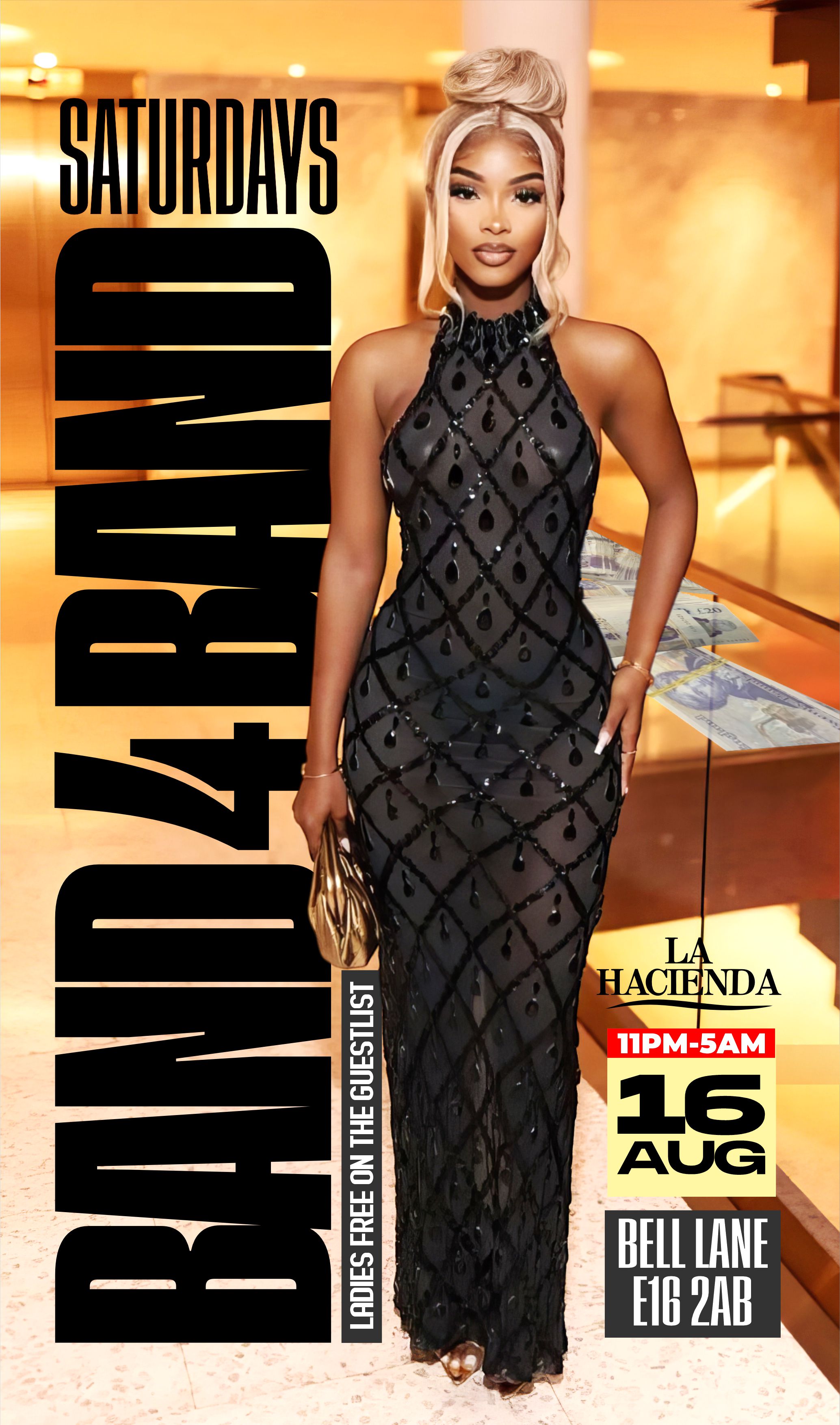 BAND 4 BAND VIP SATURDAY AT  LA HACIENDA 16TH OF AUGUST