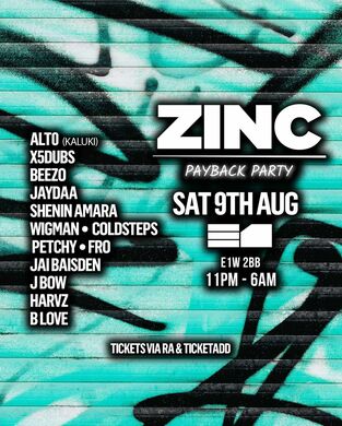 Zinc: Alto, Beezo, Coldsteps. Wigman, Shenin Amara, JAYDAA