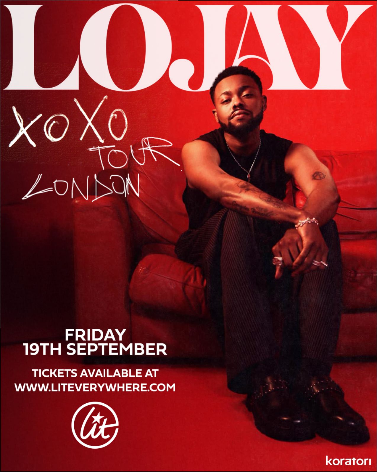 Lit Everywhere Presents Lojay - Islington Assembly Hall - XOXO Tour - Sep 19 2025