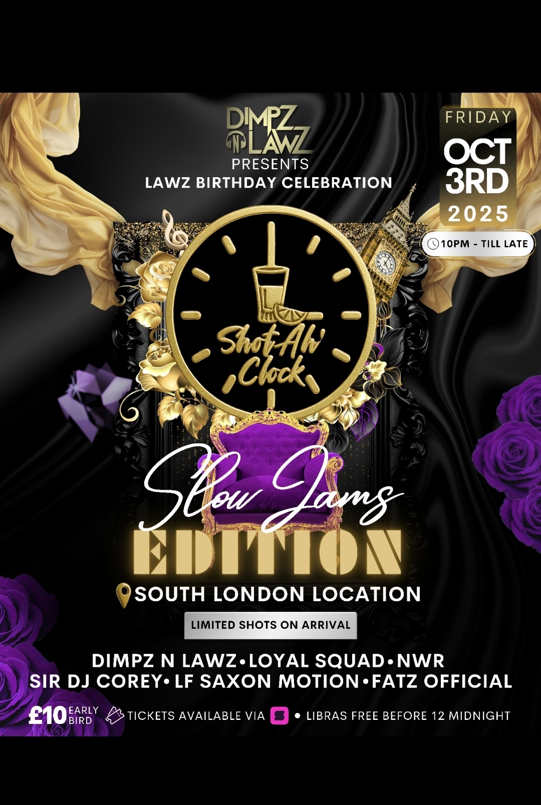 SHOT AH CLOCK- Slow Jamz Edition 