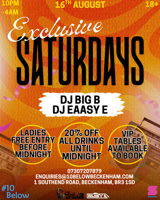 EXCLUSIVE SATURDAYS