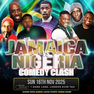 JAMAICA VS NIGERIA COMEDY CLASH 2025 - LONDON