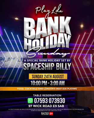 Play Ldn Bank Holiday Special with Spaceship Billy 