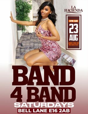 BAND 4 BAND SATURDAY AUG 23rd @ LA HACIENDA             