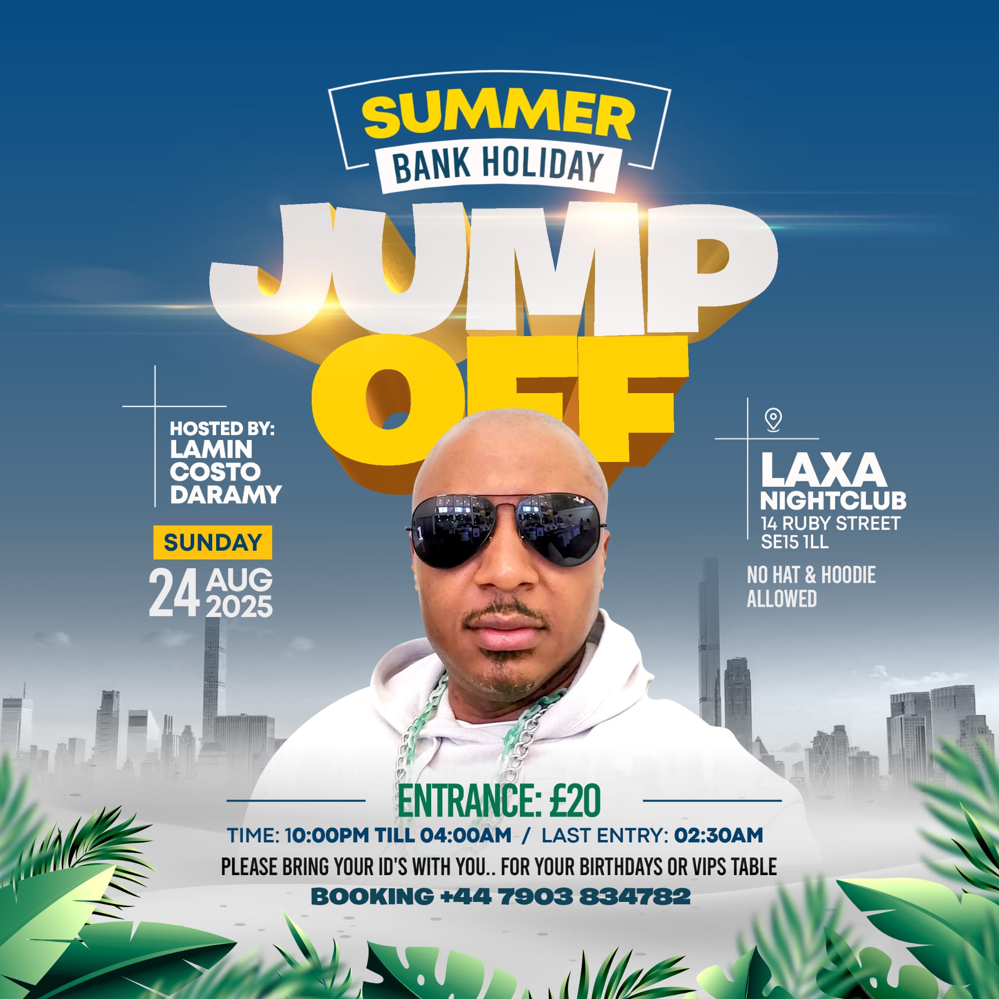 Laxa Lounge - Summer Bank Holiday Jump Off Party 