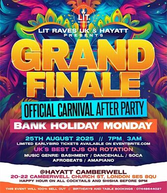 GRAND FINALE - OFFICIAL CARNIVAL AFTER PARTY!!