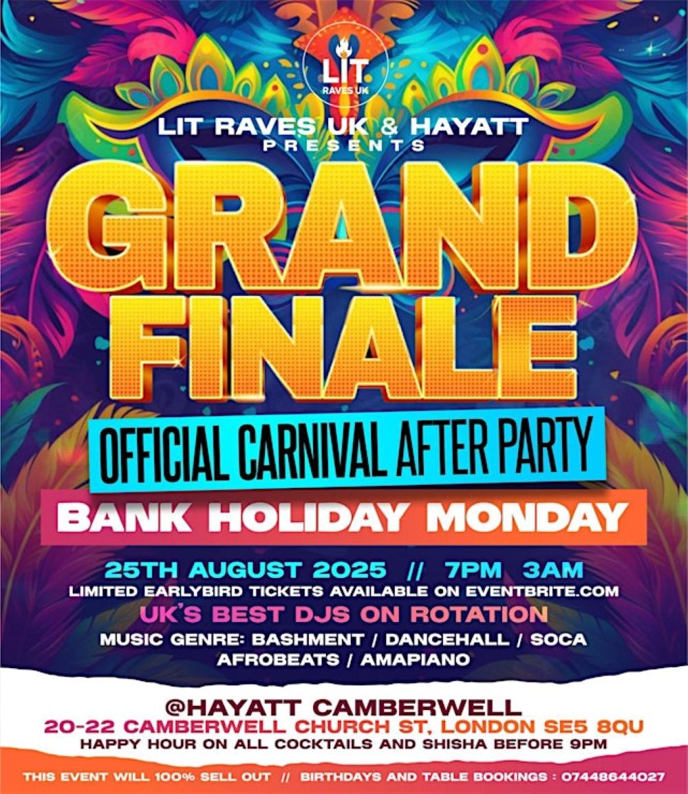 GRAND FINALE - OFFICIAL CARNIVAL AFTER PARTY!!